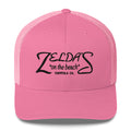 Caramel → Zelda's on the Beach caramel trucker cap — front view